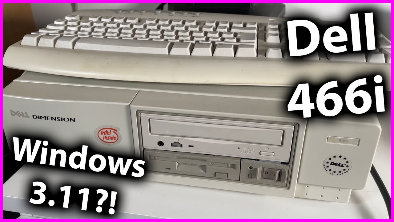 Exploring a Dell 466i PC and installing Windows 3.11