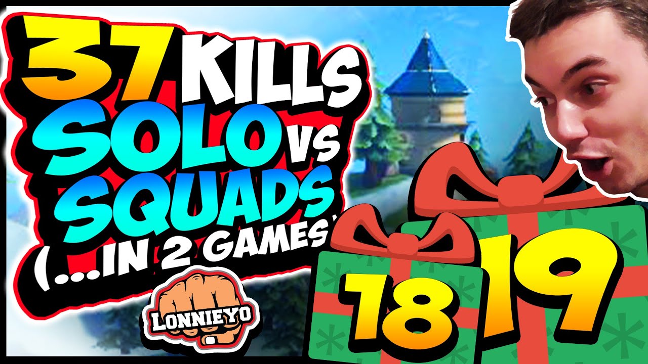37 Kills SOLO VS SQUADS ...in 2 Games | Realm Royale