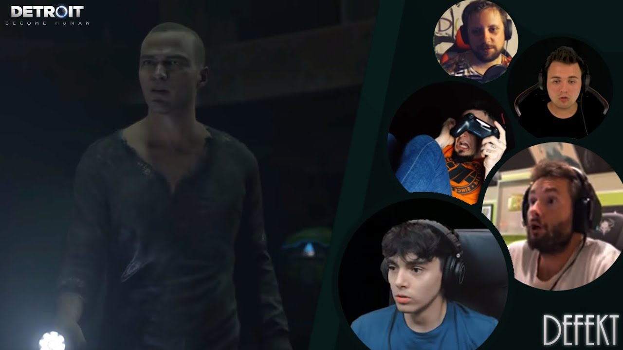 Jumpscare w Jerychu - Reakcje Polskich Youtuberów - Detroit: Become Human