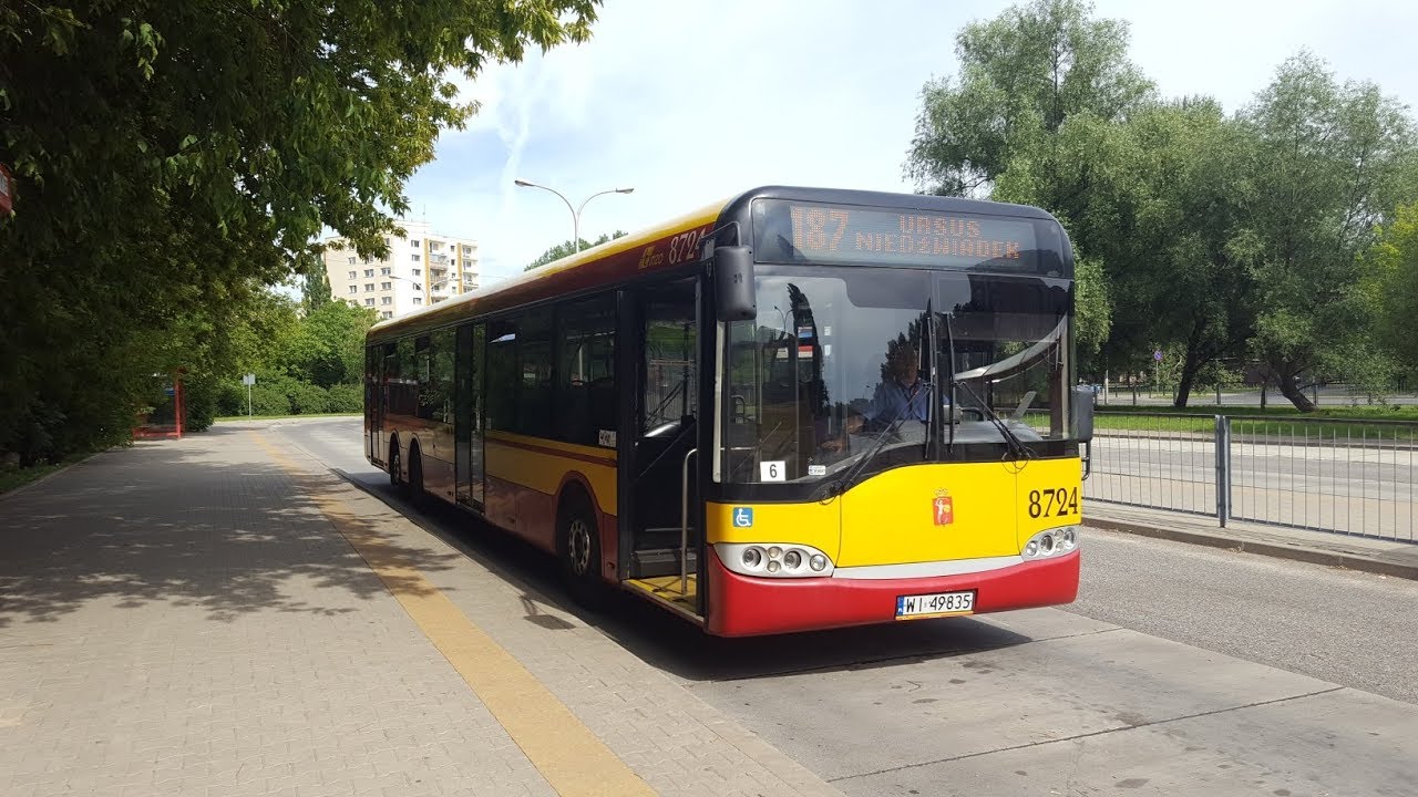 ↯ Solaris Urbino 15 I #8724 [🚍187] MZA Warszawa ♪ ZF ♪ ↯