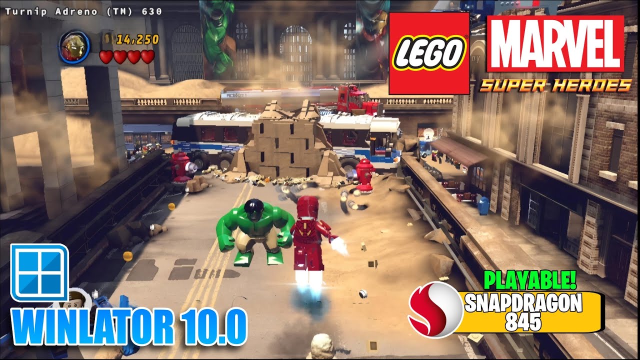 Геймплей LEGO Marvel Super Heroes Android | Winlator 10.0 | Протестировано на Snapdragon 845 + на...