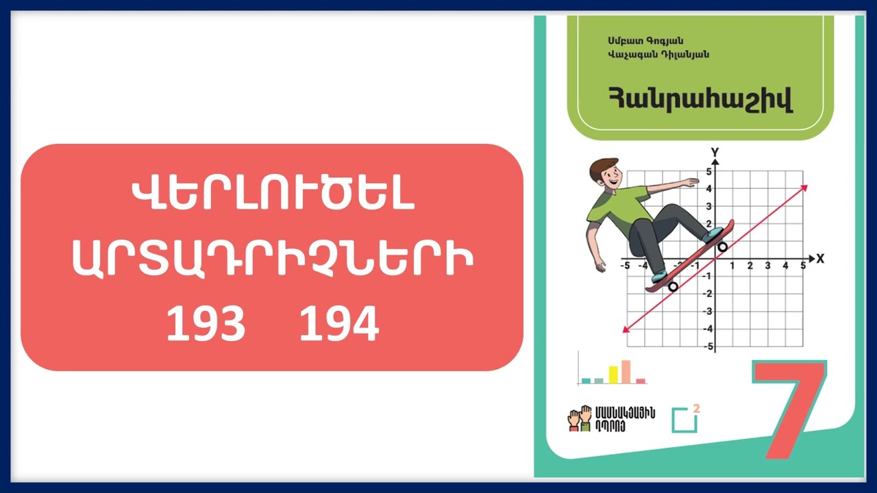 Հանրահաշիվ/7-րդ դասարան/Վարժություններ 193, 194/Բազմանդամը վերլուծել արտադրիչների