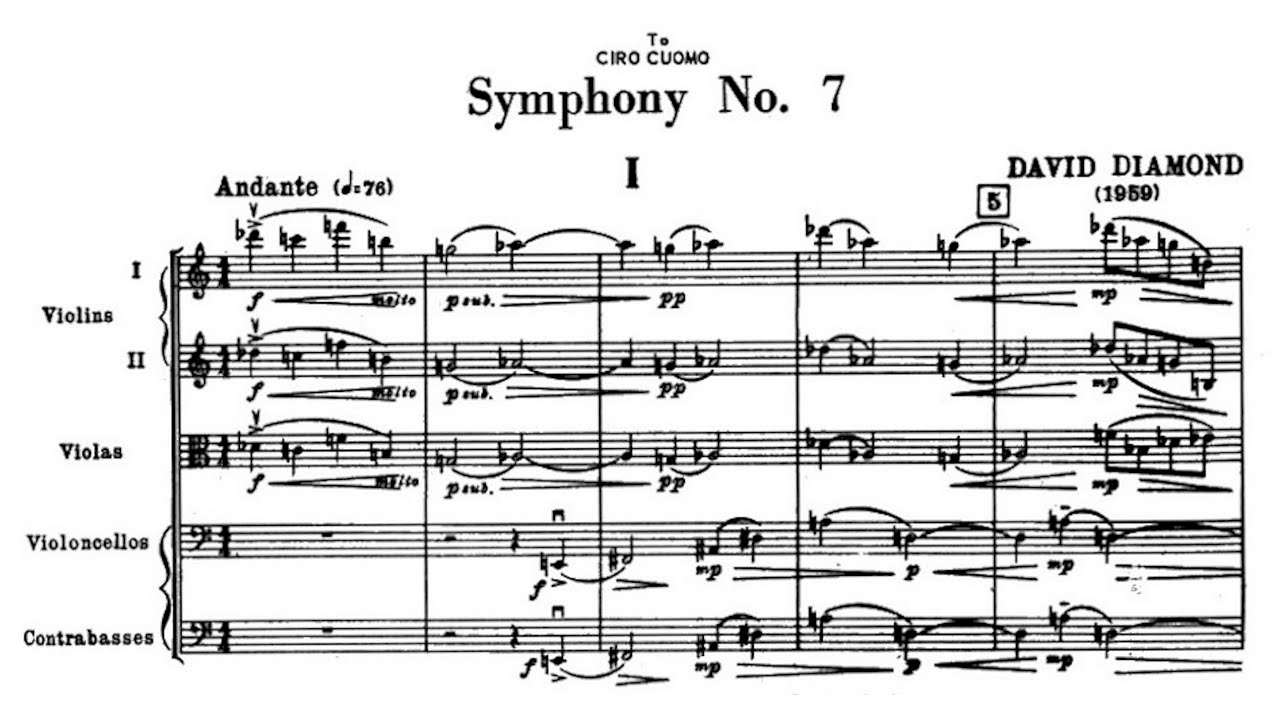 [Score] David Diamond - Symphony No. 7 (1959)