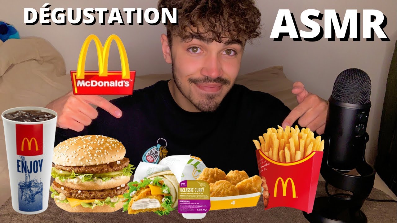 ASMR FRANÇAIS DEGUSTATION /MUKBANG MCDONALD'S ET BLABLA