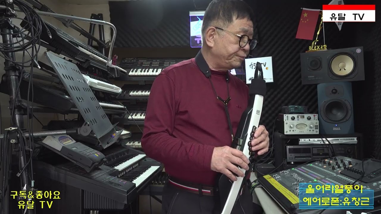 &hearts;울어라열풍아♬에어로폰연주 &clubs;&clubs;연주:유창근