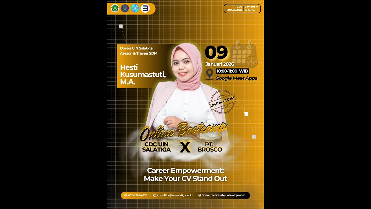ONLINE BOOTCAMP SERI 1 TAHUN 2026 CDC UIN SALATIGA x PT BROSCO