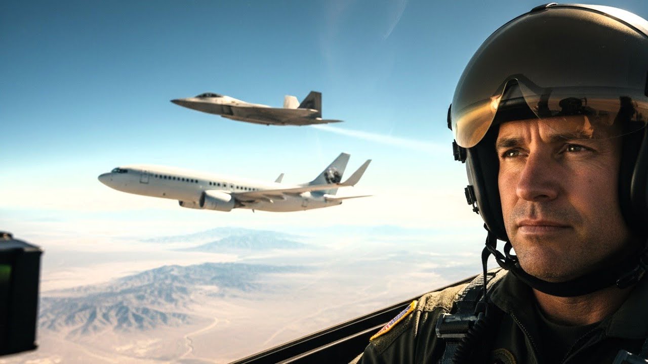 Samotny ojciec był zwykłym pilotem liniowym—aż piloci F-22 usłyszeli imię Ghost Rider