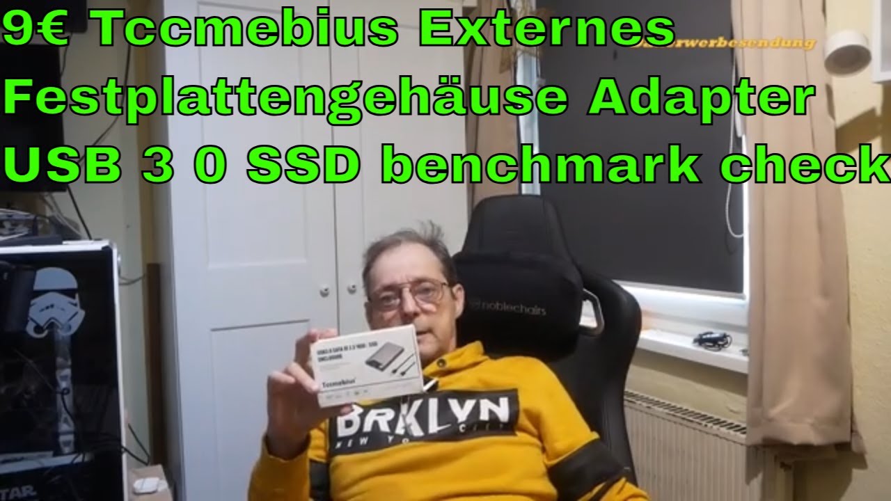 9€ Tccmebius Externes Festplattengehäuse Adapter USB 3 0 SSD benchmak check