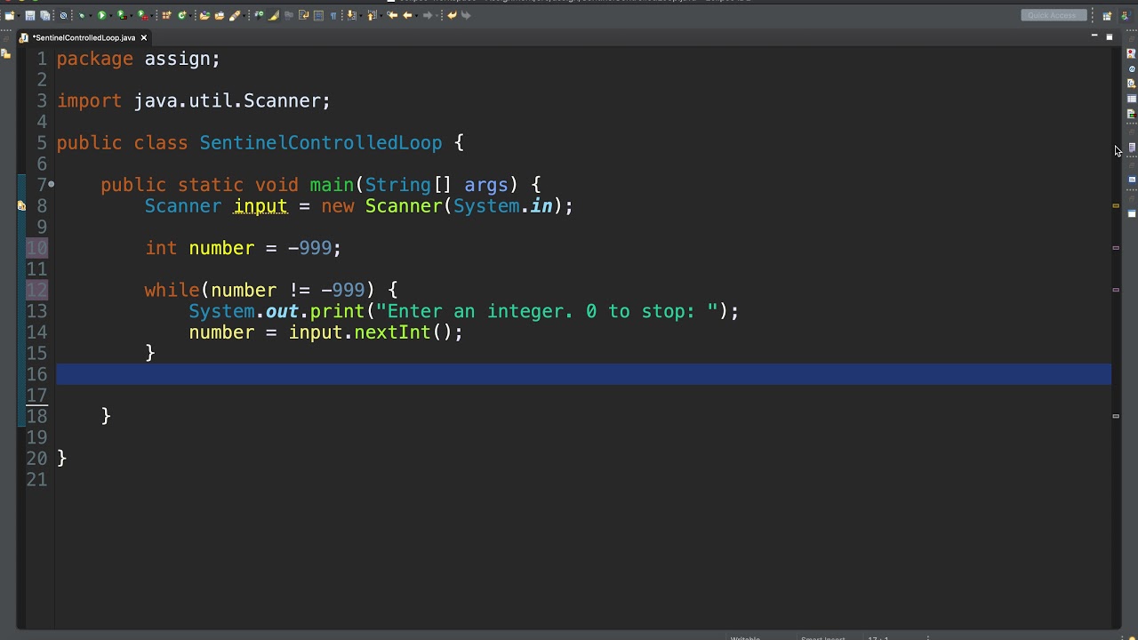 JVT#9: Sentinel-Controlled while Loop