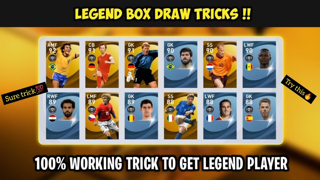SURE TRICK TO GET LEGENDS FROM LEGENDS GP BOX DRAW IN PES 2021 | LEGEND GP BOX DRAW TRICK PES 2021