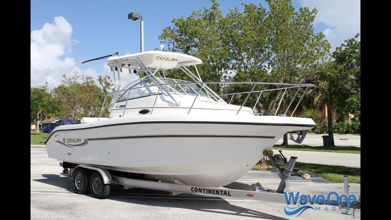 SOLD - 2003 Century 2600 / Twin Yamaha 150's  - Only 430 Hours! - Video Tour + Sea Trial