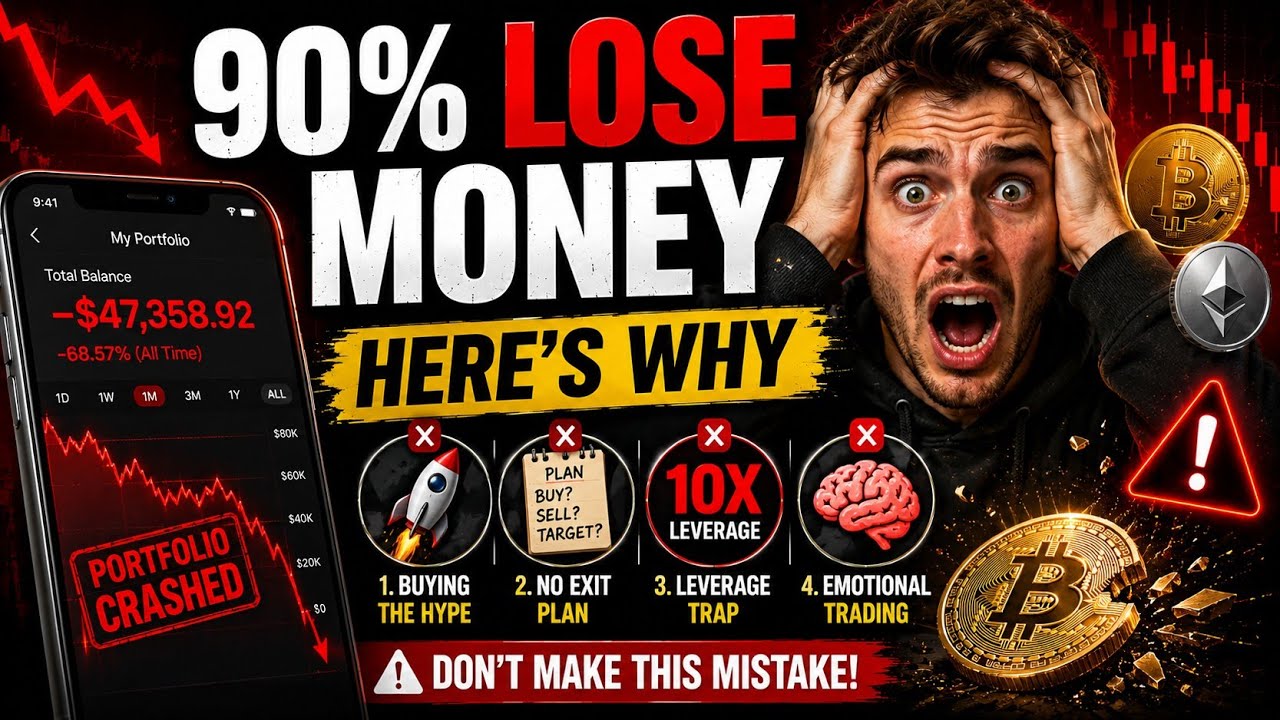 Why 90% of Crypto Investors Lose Money (The #1 Mistake Nobody Talks About)