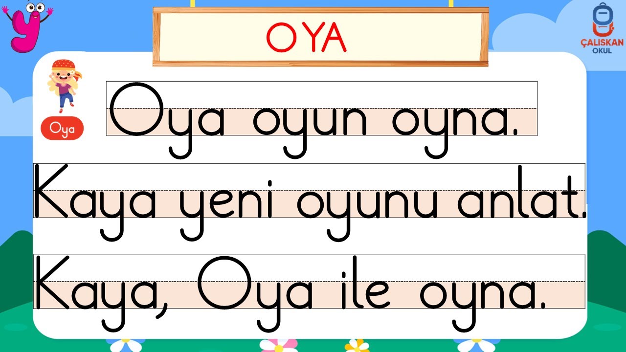 Y Sesi Metin Okuma Çalışması  - İlk Okuma Yazma Öğretimi - Yeni Müfredat