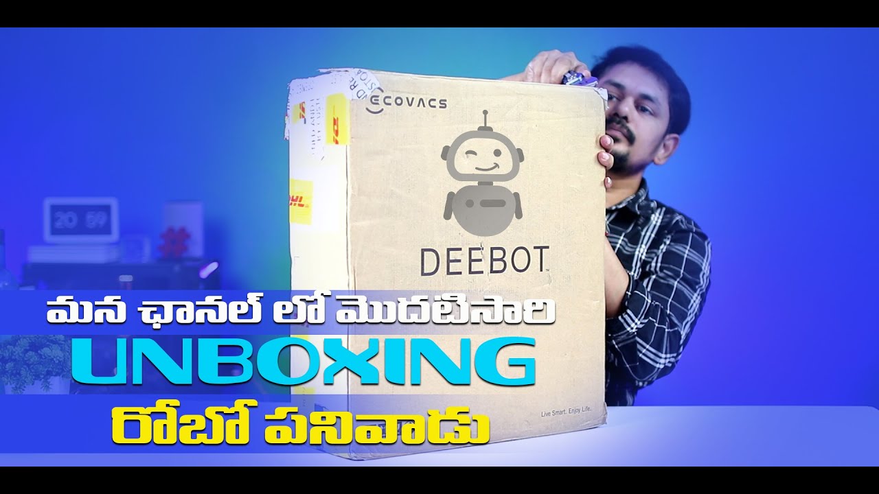 Ecovacs DEEBOT N8 Robotic Cleaner || 2-in-1 Vacuum & Mopping Unboxing in Telugu