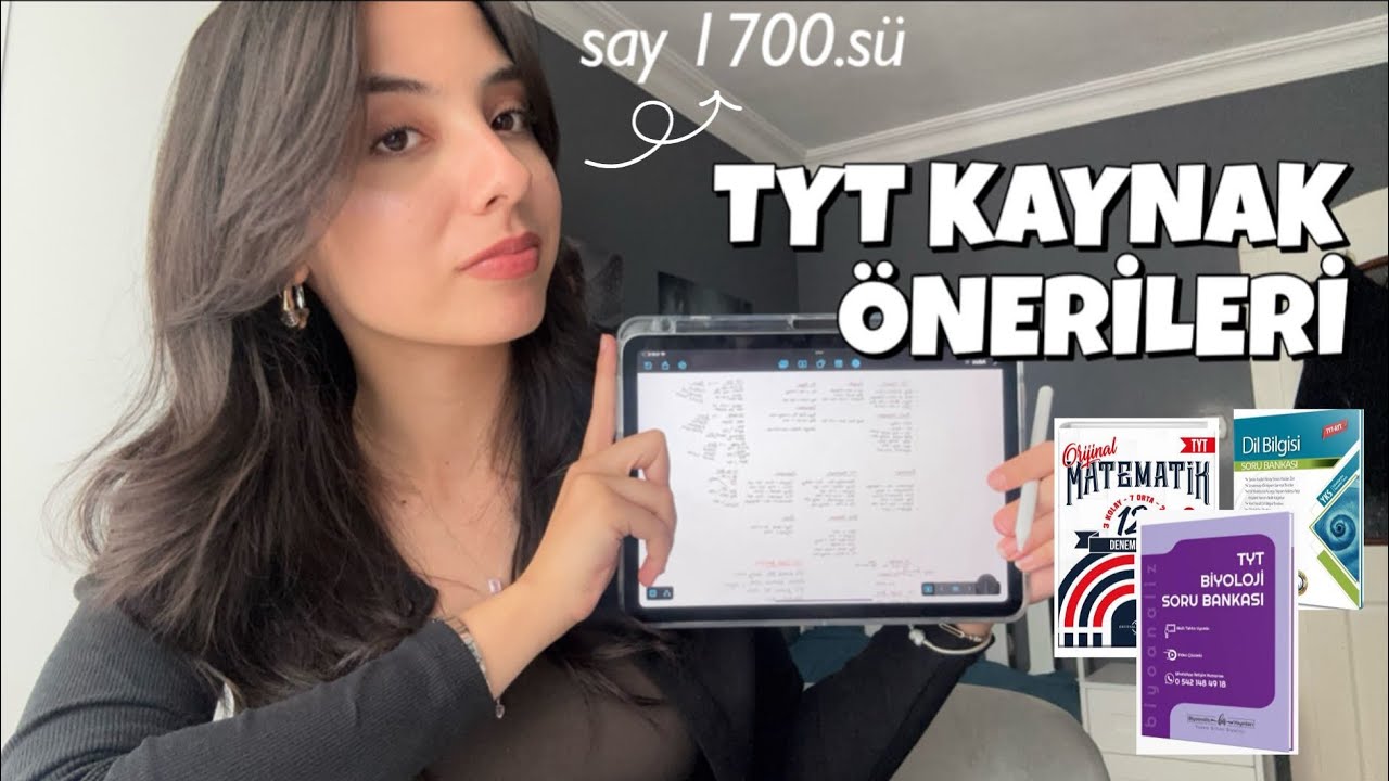 TYT KAYNAK ÖNERİLERİ SEVİYE SEVİYE | kolaydan zora 80+ kaynak #yks 