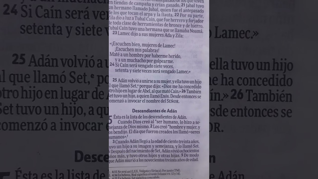 Génesis  4-6✝️ Dios es amor,verdad y justicia 