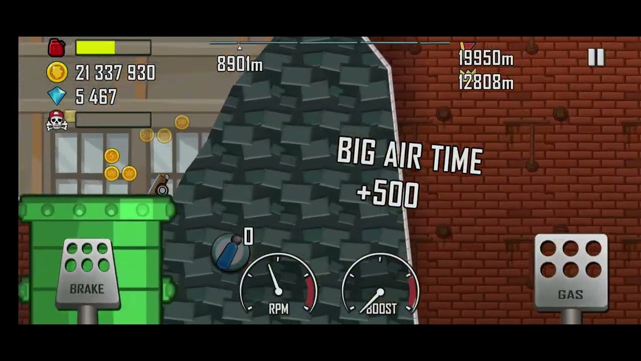 Hill Climb Racing : Scam car + Factory  13736m