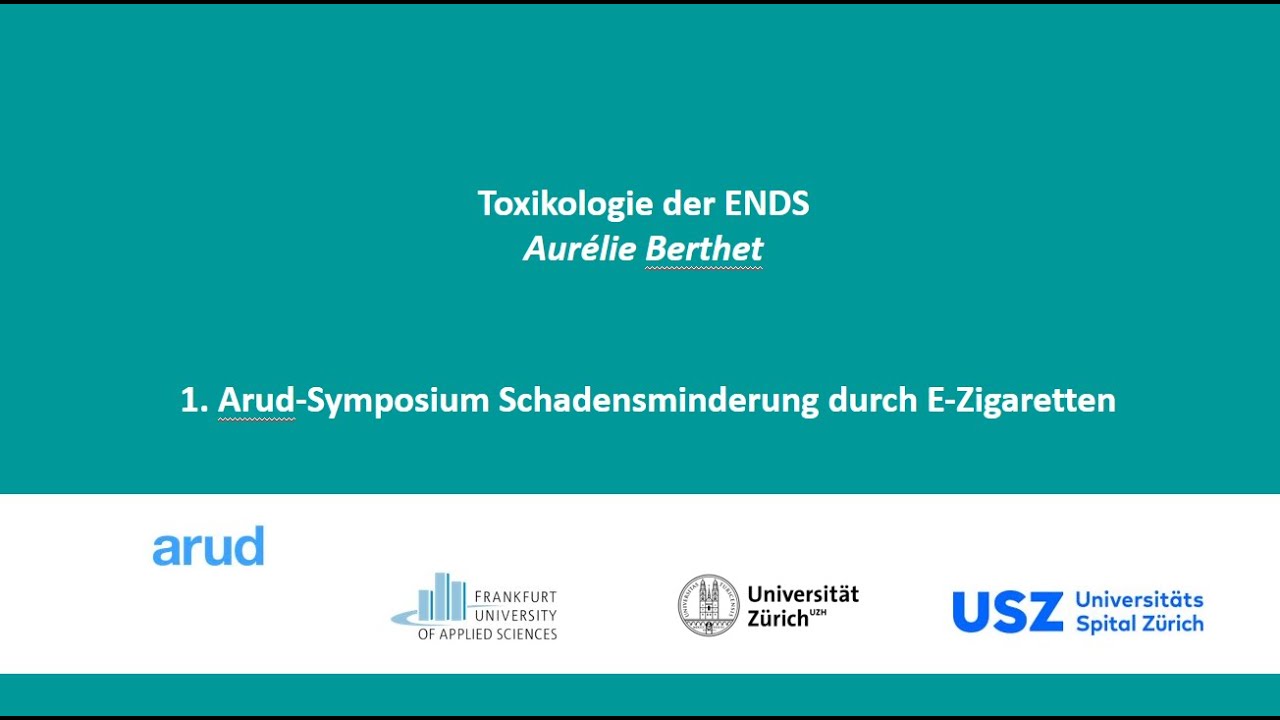 Schadensminderung durch E-Zigaretten &ndash; Teil 3 &ndash; Aur&eacute;lie Berthet