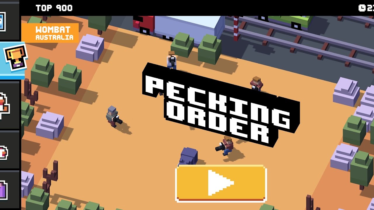 Crossy Road - Daily Level - Wombat - High Score 900 