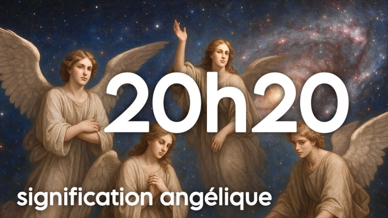 Signification ang&eacute;lique de l&rsquo;heure miroir 20h20 👼🏼🪽🕰 #spiritualit&eacute; #message #divination #anges