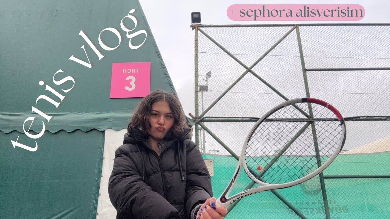 bir ay sonra ilk kez tenis oynadım!!! + yeni makyaj malzemelerim 😋