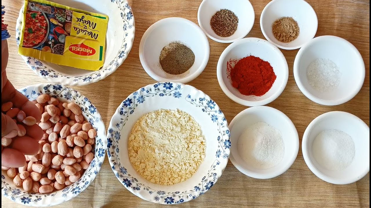Crispy Masala Peanuts - Diwali special // मसाला शेंगदाणे // चटपटीत शेंगदाणे.