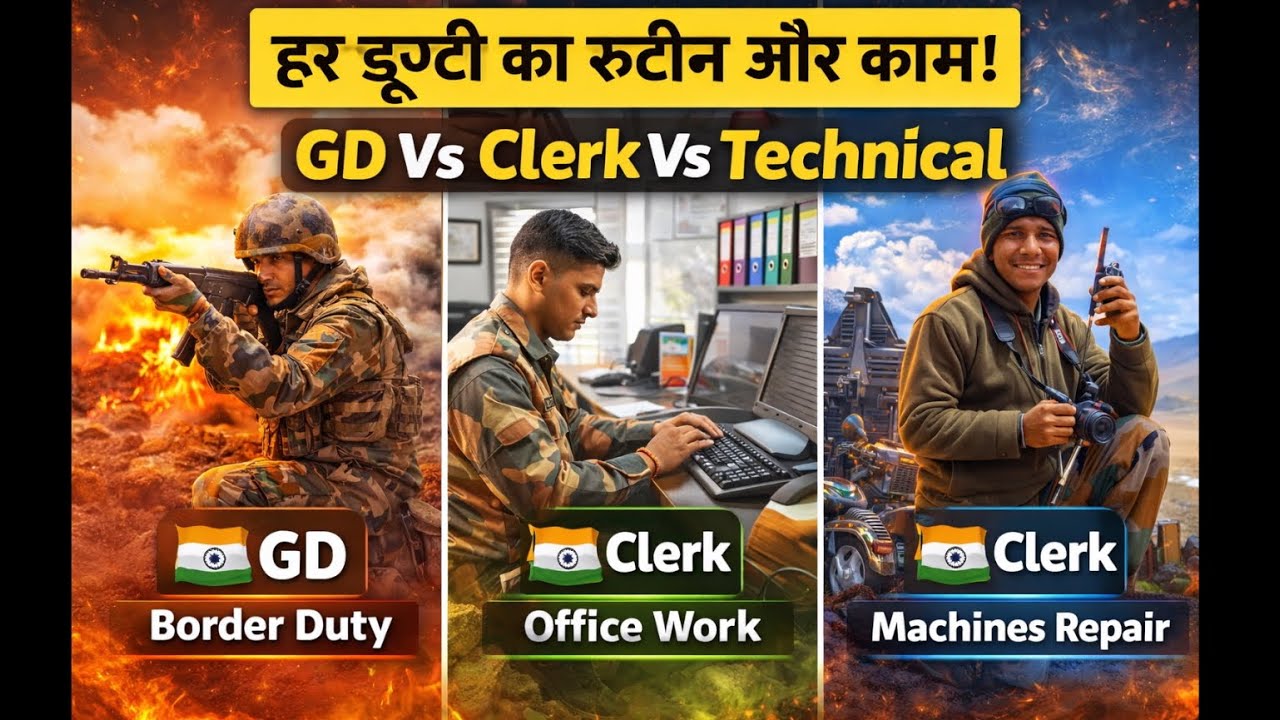 Army GD vs Clerk vs Technical | Duty, Routine & Life | Agniveer सचाई