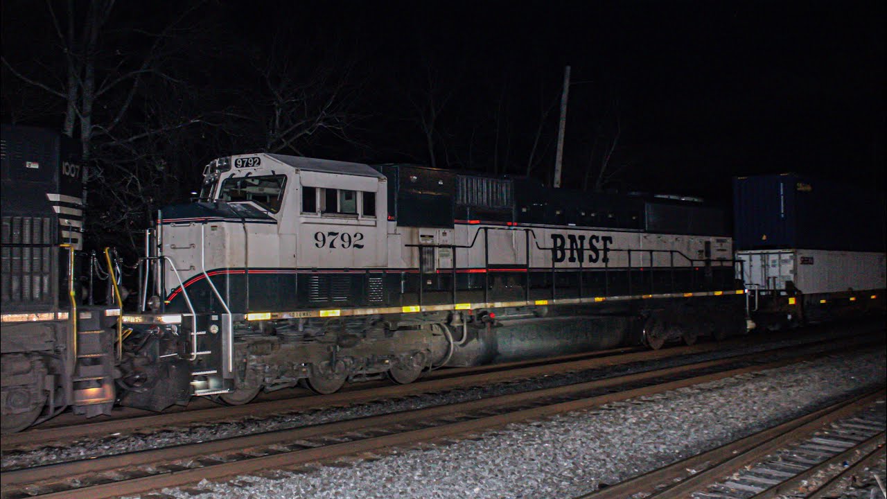NS 253 Glides West Through Piscataway, NJ with a BNSF &ldquo;Executive Grinstein&rdquo; Paint Trailing 2nd of 2!