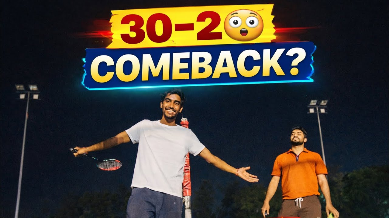“30–26 Score! Epic Badminton Comeback Vlog | Sahil From Kkr Badminton Match” 🤯🔥