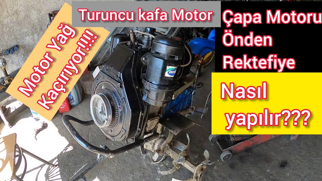 Lombardini 12 Hp Yağmur Çapa Makinesi Önden Rektefiye / Motor Yağ kaçırıyor Nasıl yapılır