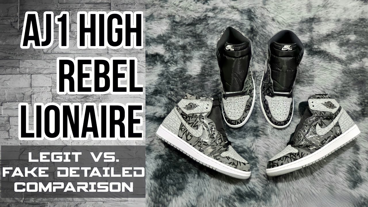 AIR JORDAN 1 HIGH REBELLIONAIRE | LEGIT VS. FAKE DETAILED COMPARISON