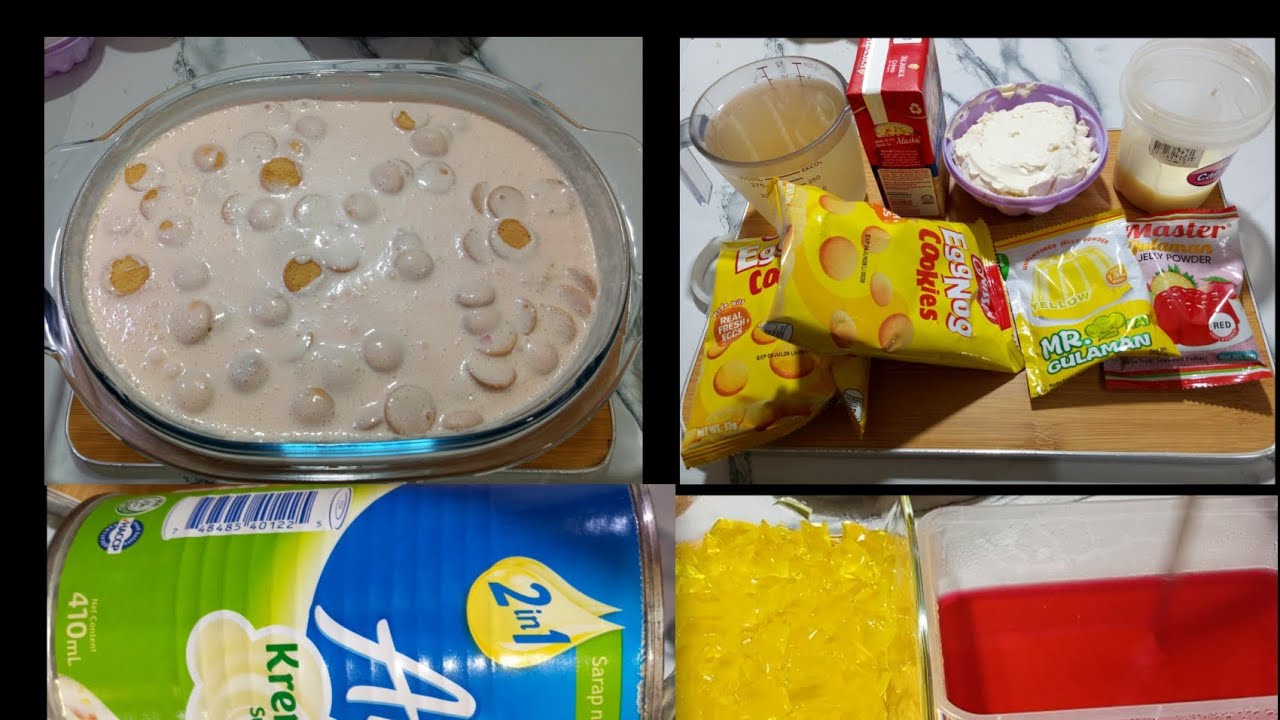 Creamy Gelatin With EggNog Dessert