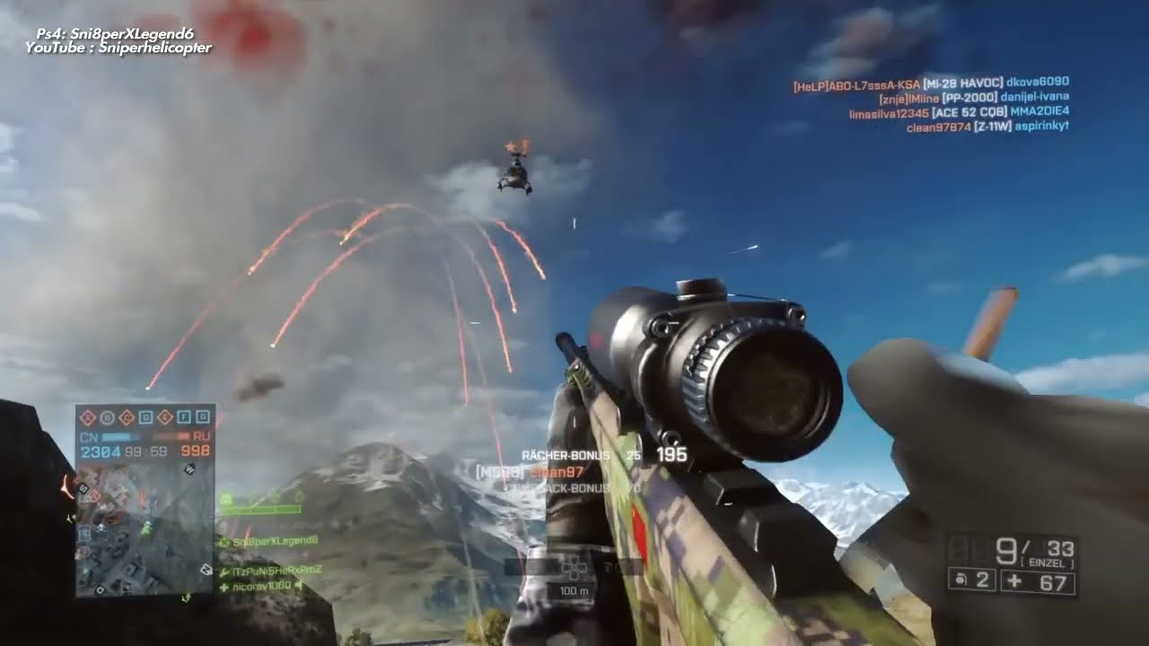 Battlefield 4: Sniper vs Pilots:)