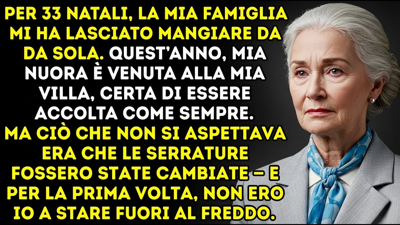 Dopo 33 Natali da sola, mia nuora venne alla mia villa—ma fu lei a restare fuori.