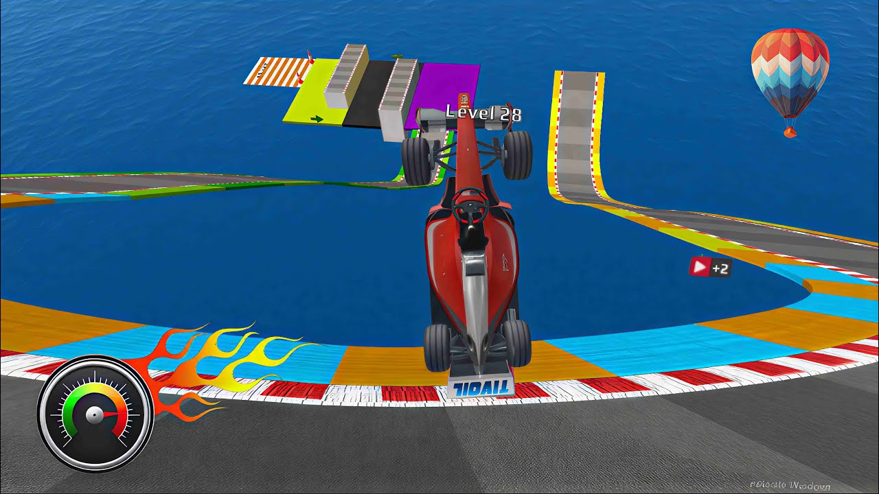 FORMULA CAR MEGA RAMP STUNTS | GT MASTER F1 RAMP RACING | IMPOSSIBLE CAR STUNT CHALLENGE P25