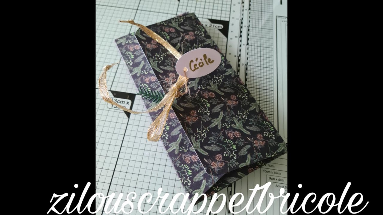 128 -enveloppe cadeau pour tablette chocolat