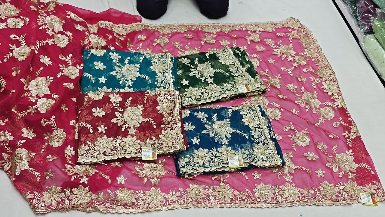 Chickpet Bangalore Wholesale Designer Sarees/Single Saree Courier AVL/Partywear Collections/Shopping