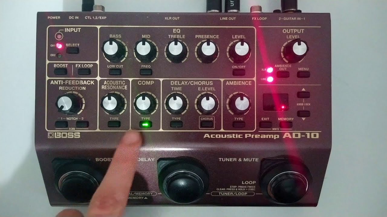 BOSS AD10 SOUND ( NO TALKING)