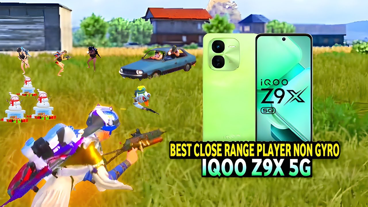 BEST CLOSE RANGE PLAYER NON GYRO 🔥 IQOO Z9X 5G 🔱 SMOOTH + 40 FPS PUBG / BGMI TEST 2026