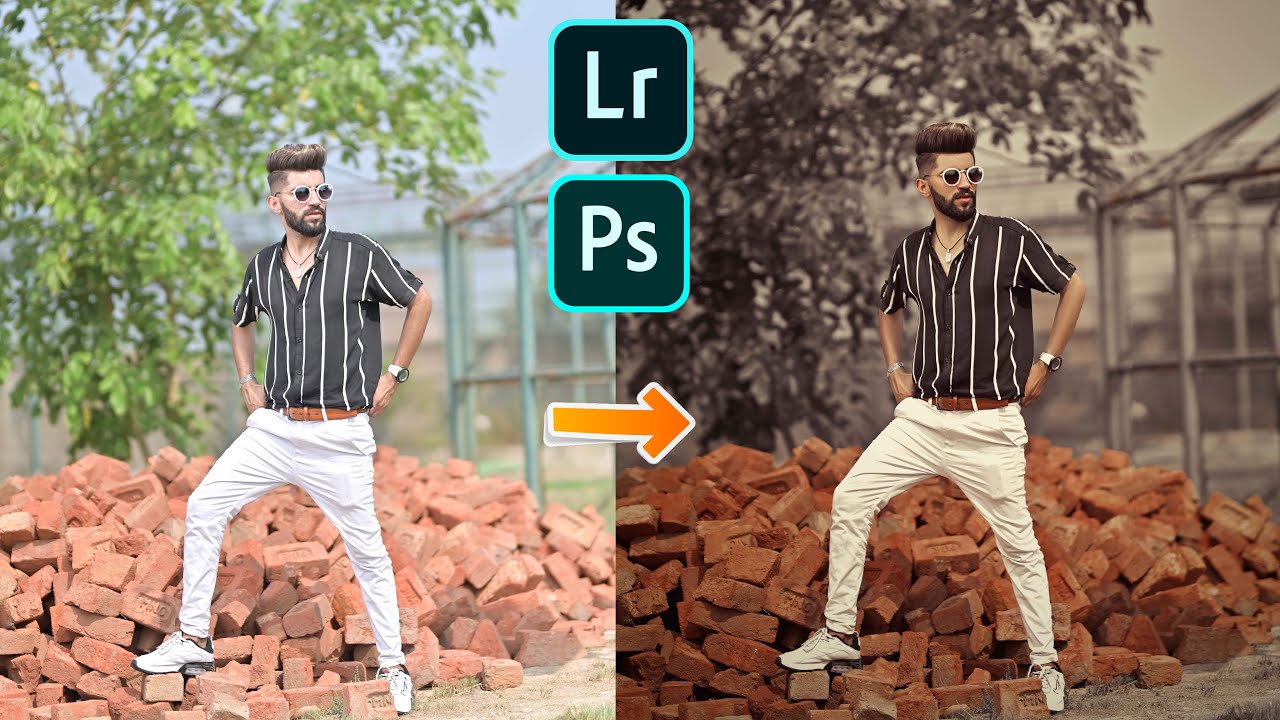 Photoshop Oil Paint Face Smooth Photo Editing & Dark Skin Retouching & Moody Color Grading Tutorial