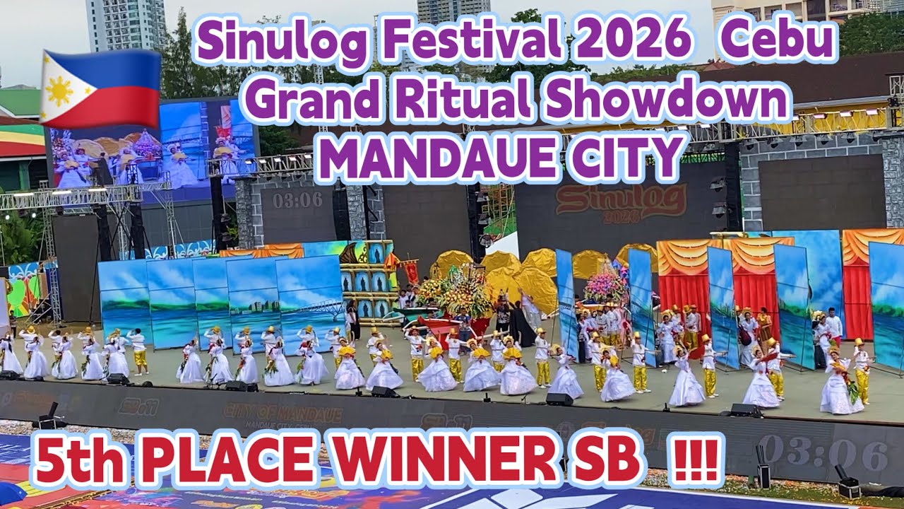Sinulog 2026 MANDAUE 5th PLACE WINNER SB Ritual Showdown Cebu City Festival Dance & Costume Parade