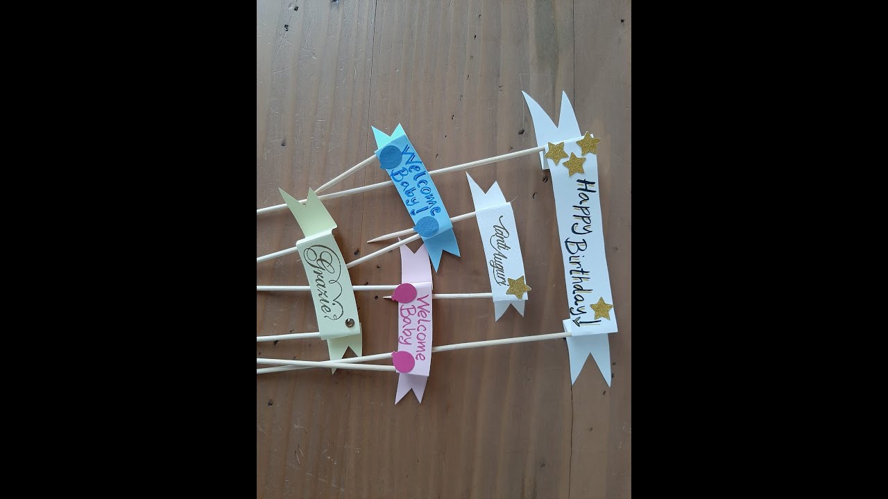 Paper Cake Topper/Cake Topper in carta