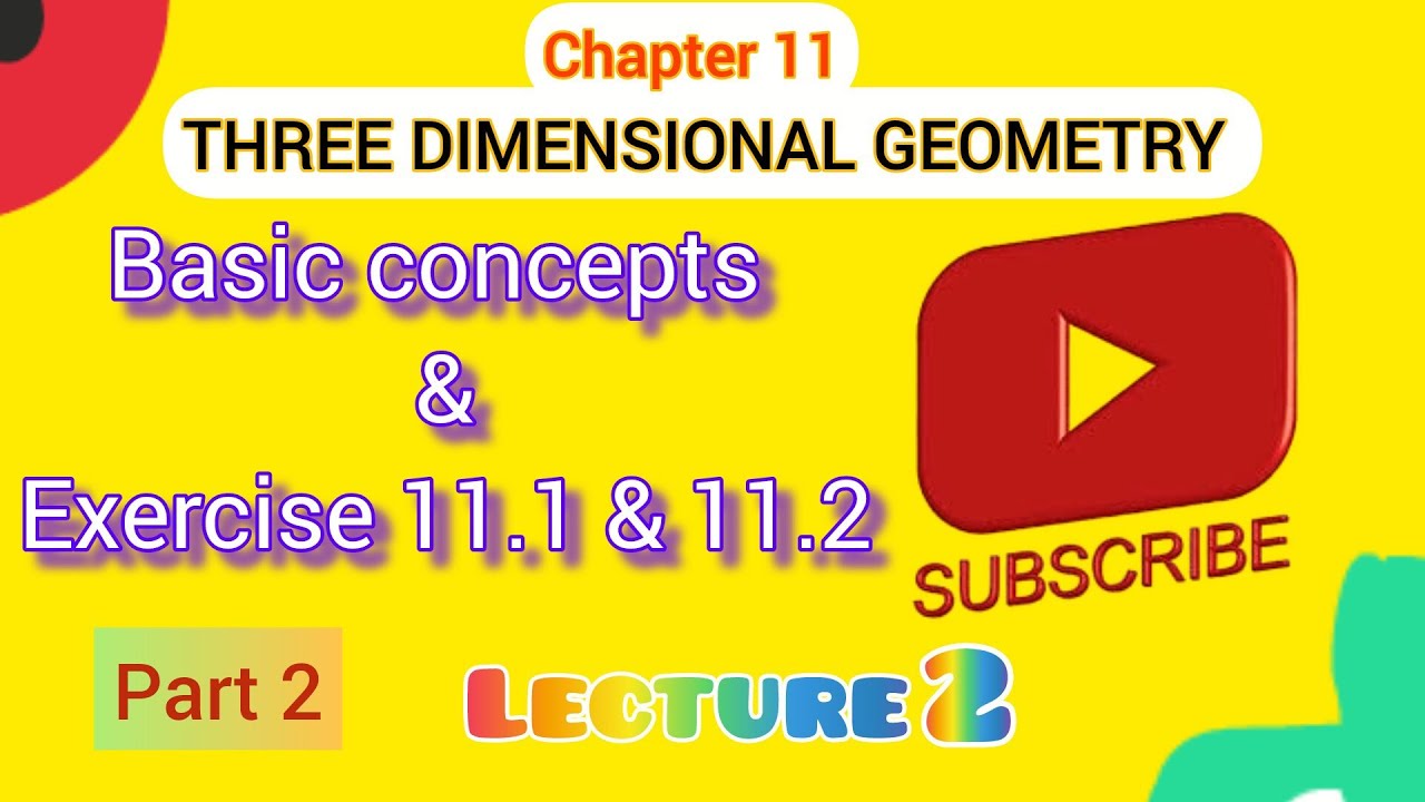 12th class|| 3 DIMENSIONAL GEOMETRY (PART 2) || LECTURE 2 || @VMC_classes 