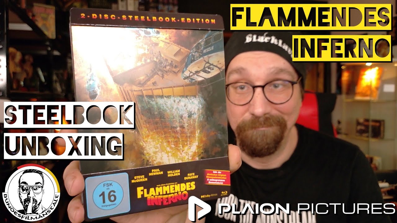 HOT SH*T! | FLAMMENDES INFERNO Blu Ray Steelbook von PLAION PICTURES | Unboxing