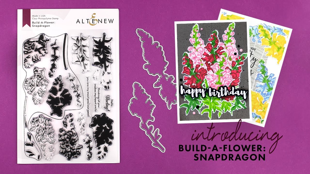 Altenew Stamps Intro - Build-A-Flower: Snapdragon