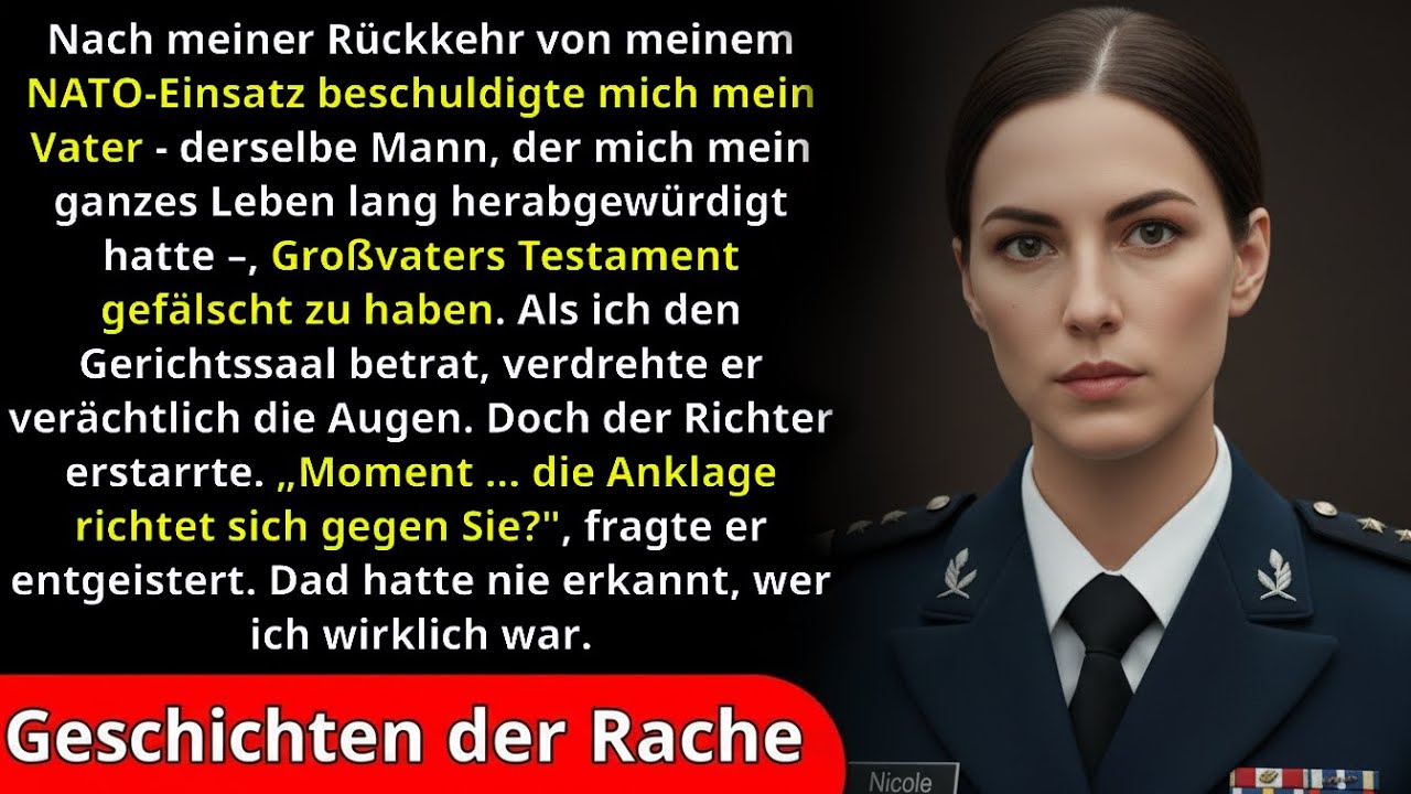 Nach meiner Rückkehr vom NATO Dienst konnte ich nicht glauben, dass mein Vater mich verklagen wür