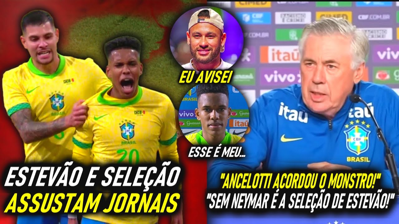 NEYMAR AVISOU - ESTEVÃO É UM GÊNIO! - EUROPEUS em CHOQUE e com MEDO da SELEÇÃO BRASILEIRA!