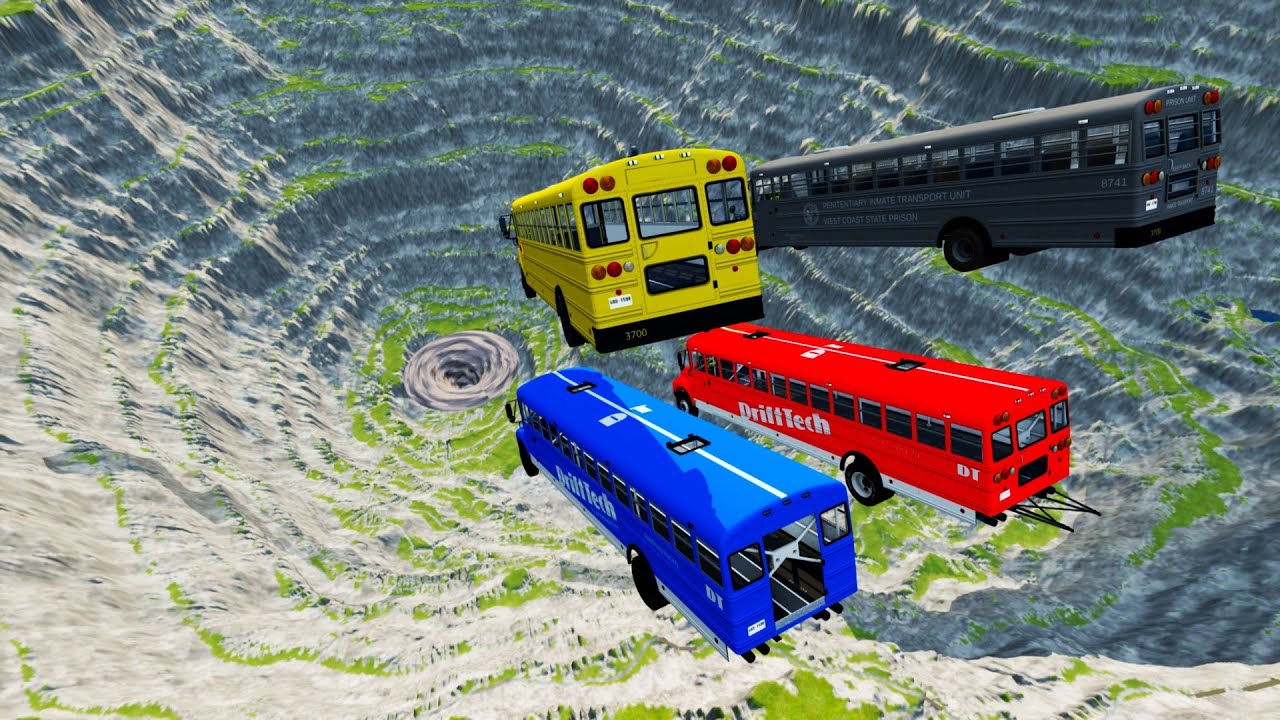Stair Jumps Down  Car Crashes Compilation in BeamNG Drvie #167 BeamNG drive