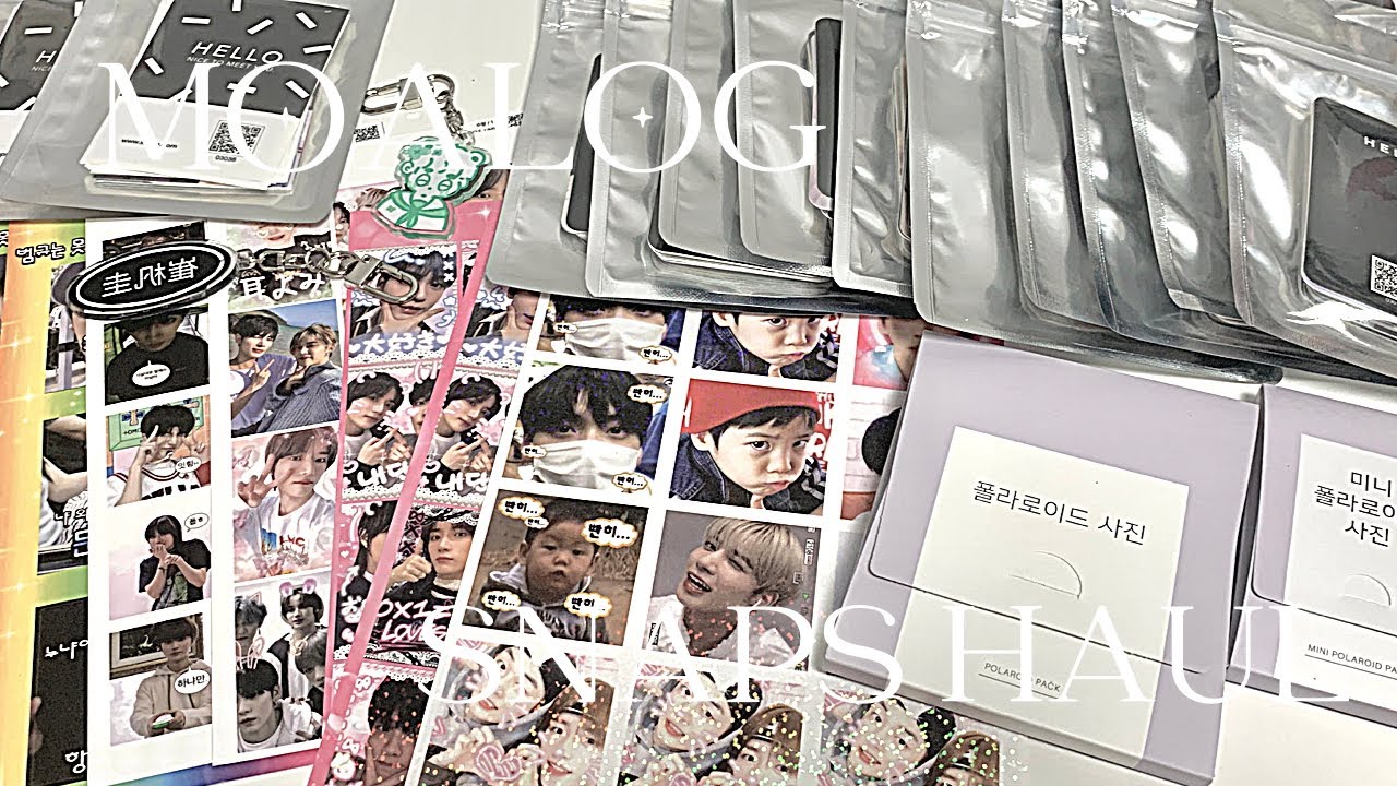 [모아로그] 포카만 90장 시켜버린 first 스냅스 하울 💸 스티커 | 프리큐라 | 폴라로이드 | 키링