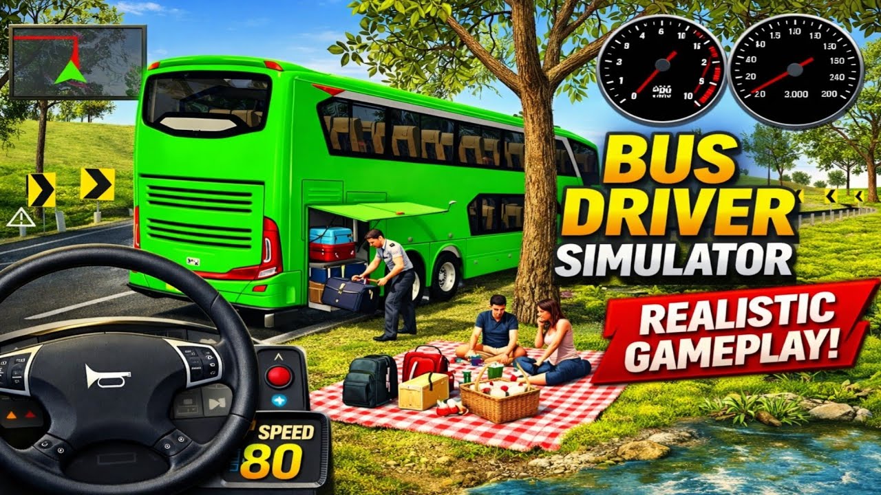 Bus simulator indonesia | Euro bus driving coach simulator | Android gameplay 